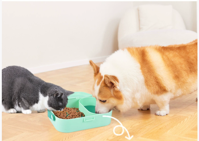 竹纤维环保宠物碗 - 可折叠便携式