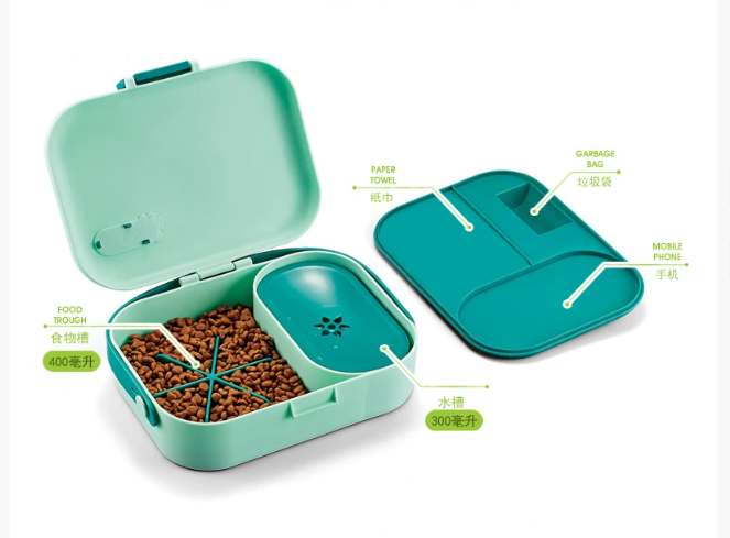 竹纤维环保宠물碗 - 可折叠便携式