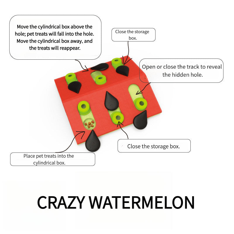 Advanced multi-layer slider dog puzzle feeder toy