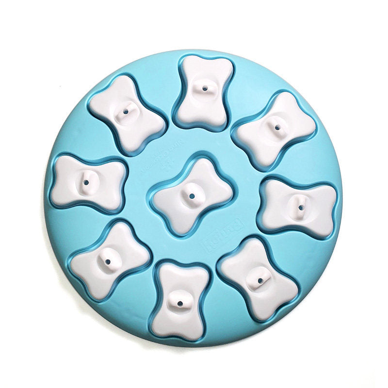 Advanced multi-layer slider dog puzzle feeder toy