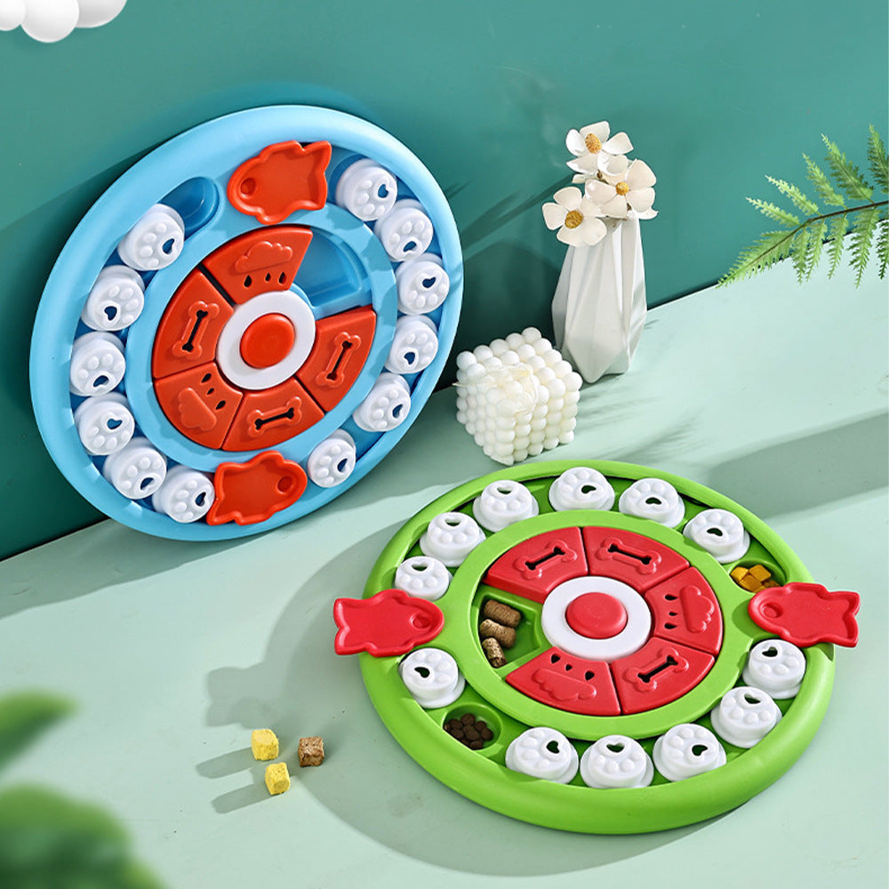 Dog brain teaser puzzle for training memory, sequencing, and fine motor control skills