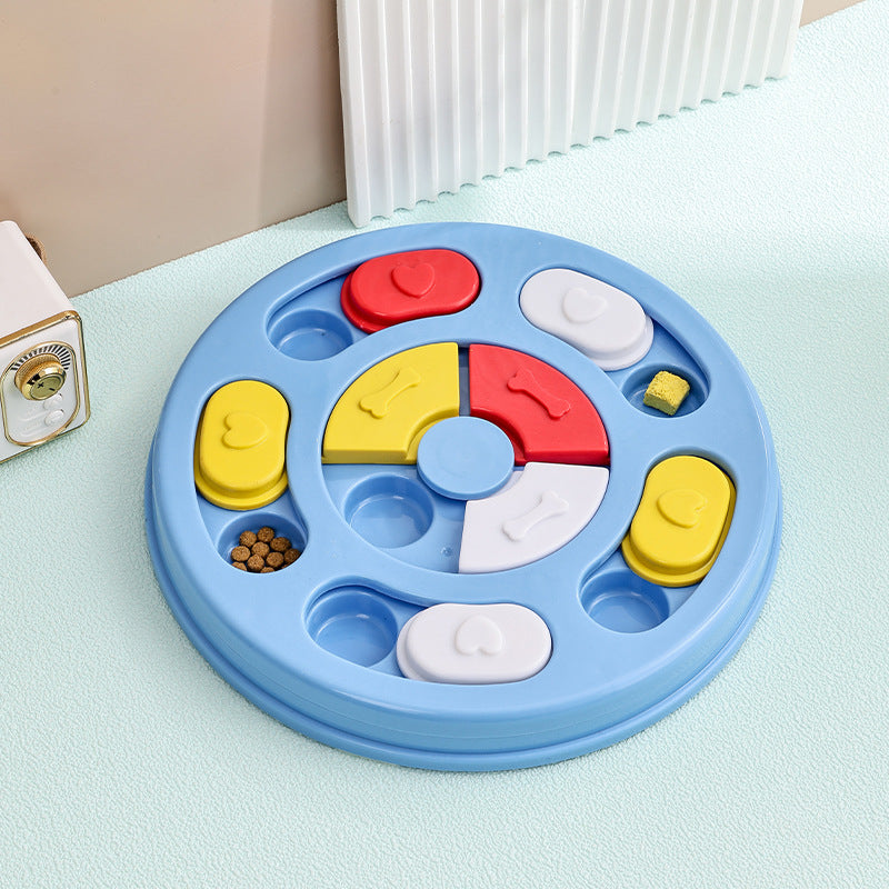 Dog brain teaser puzzle for training memory, sequencing, and fine motor control skills