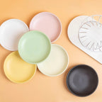 Elevated ceramic pet bowl available in multiple colors - white, beige, pink, green, yellow