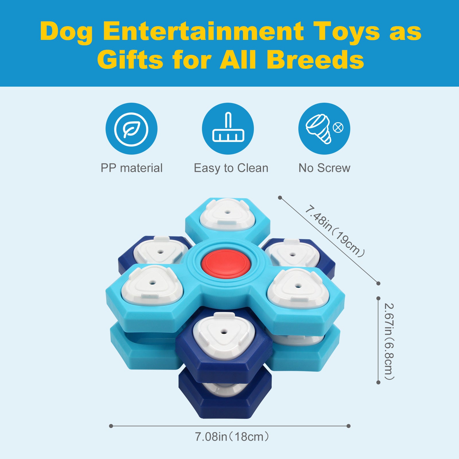 Multi-sensory dog play station with tunnels and interactive elements for intelligent breeds