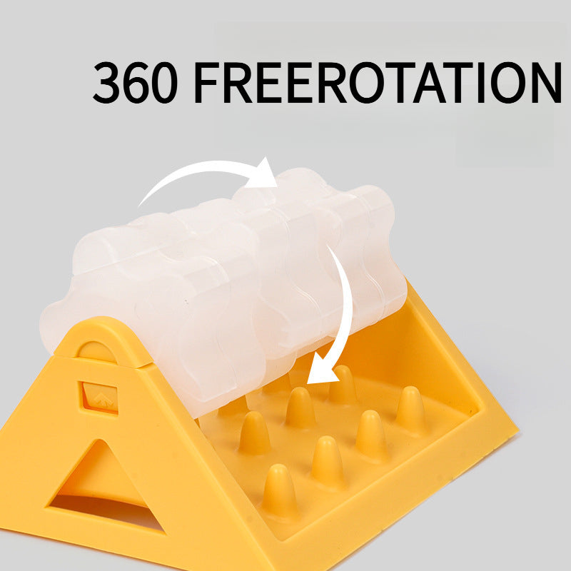 Portable dog puzzle toy with compact foldable design for travel and on-the-go mental stimulation