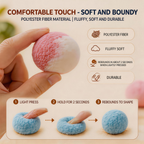 Quiet plush ball