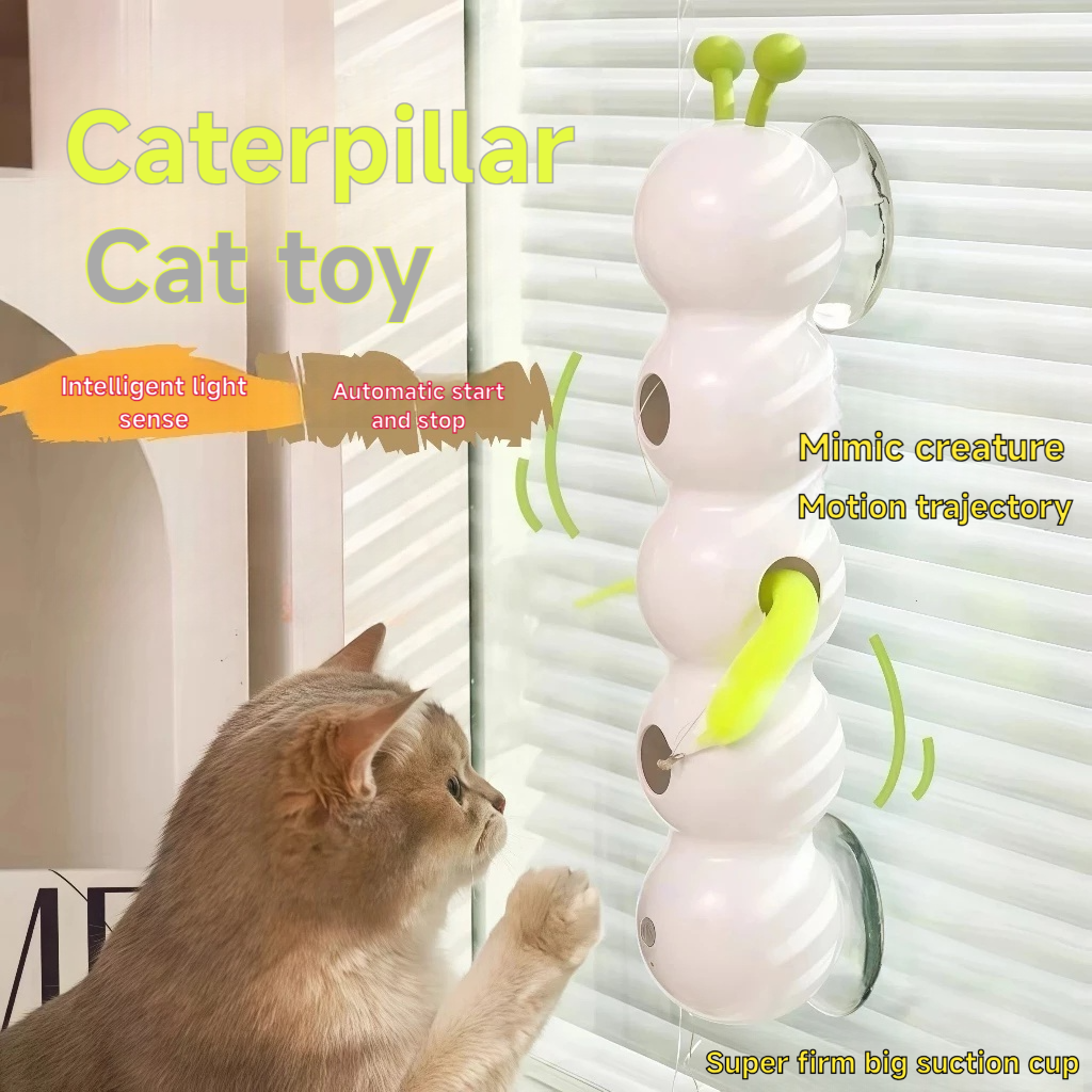 Caterpillar cat toy