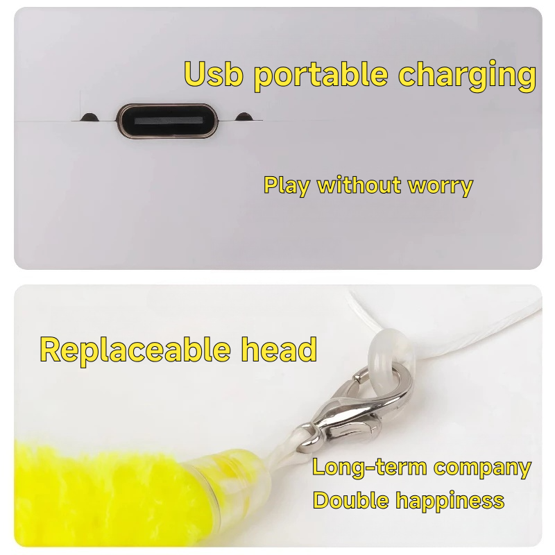 Caterpillar cat toy