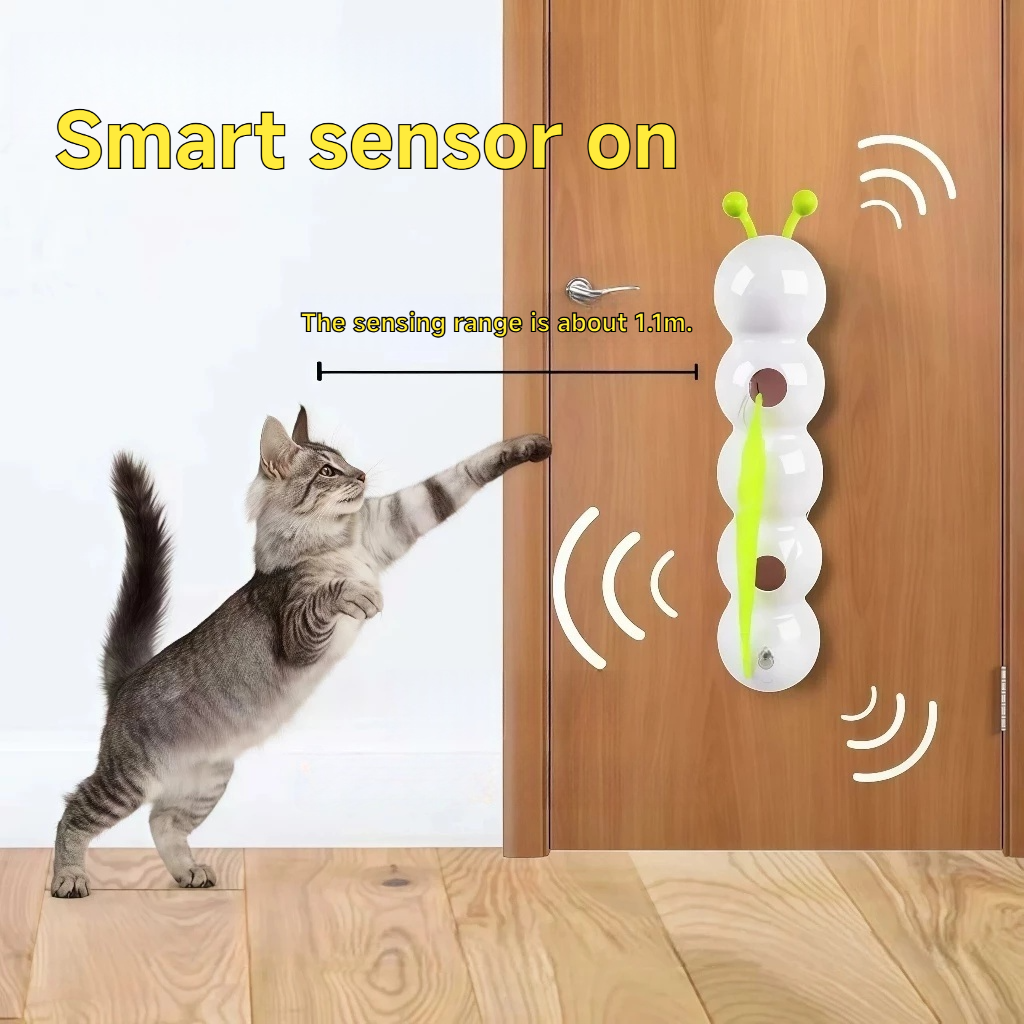 Caterpillar cat toy