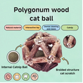 Polyonum wood cat ball